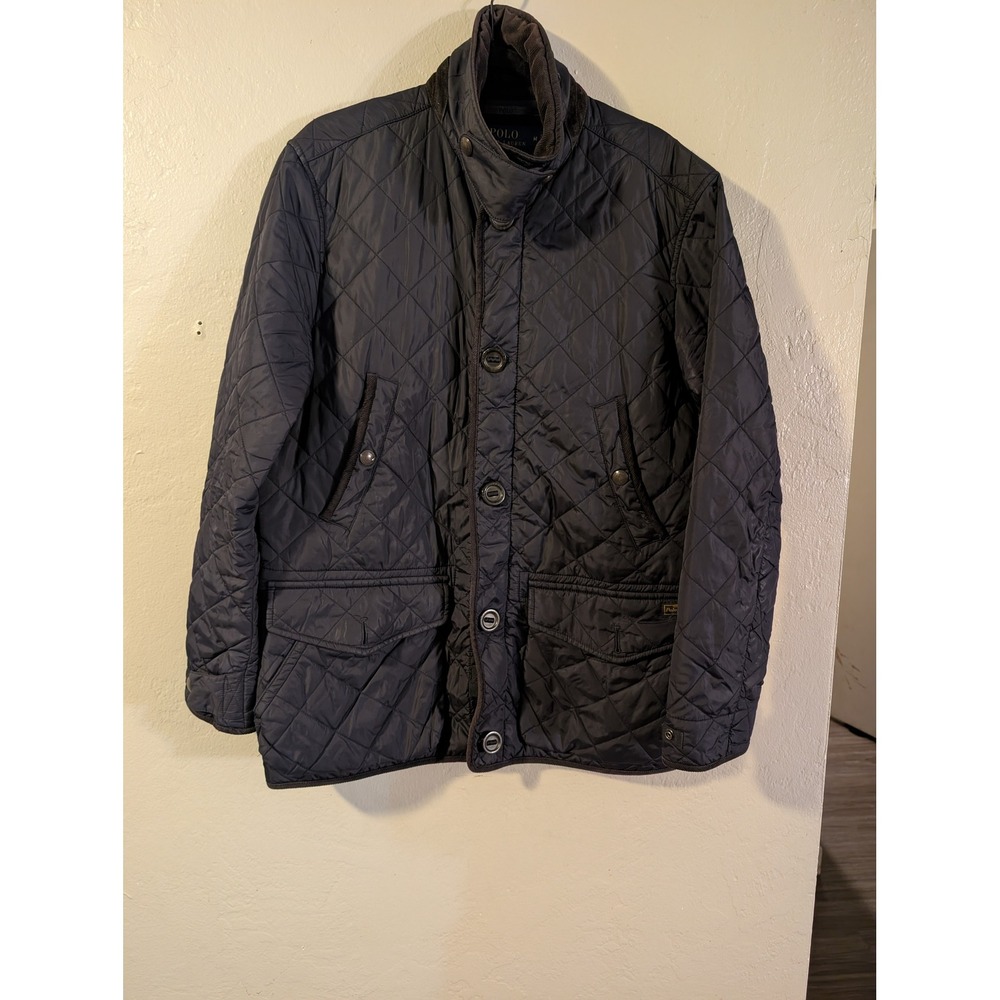 Polo Ralph Lauren Navy Blue Quilted Mens Jacket size M